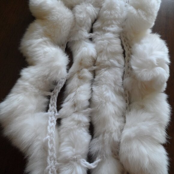 Real rabbit Fur scarf - Picture 3 of 8